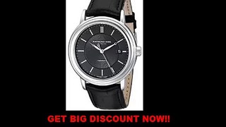 SALE Raymond Weil Men's 2847-STC-20001 Maestro Analog Display Swiss Automatic Black Watch