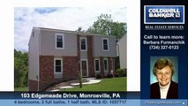 Homes for sale 103 Edgemeade Drive Monroeville PA 15146 Coldwell Banker Real Estate Services