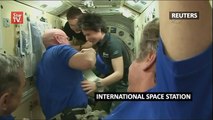 The return of three ISS astronauts