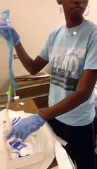 Inserting folly catheter