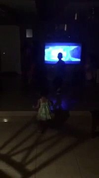 4 kids singing Let it go . Cute baby dancing.