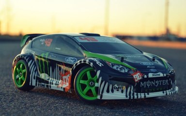 Ken Block's Ford Fiesta Toy Car Making Tricks [HD]