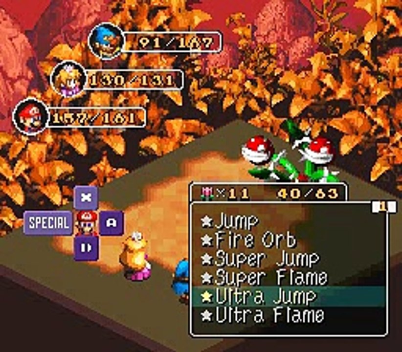 Lets Play Super Mario RPG Legend of The Seven Stars pt 24 One Mean Plant