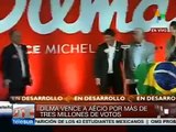 Dilma Rousseff agradece por su reelección a brasileños y a Lula