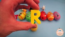 Kinder Surprise Egg Learn A Word! Spelling Play Doh Shapes! Lesson 2!