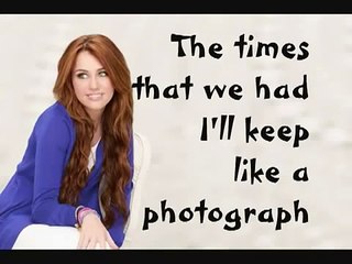 Hannah Montana Forever I'll Always Remember You With Lyrics