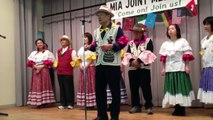 En Japon presentacion del fin del curso de espanol ,por alumnos Japoneses ,con baile  (Cumbia) (1)