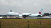 B767-300 Air Canada @Brussels Airport Landing RWY 25L, gate 204