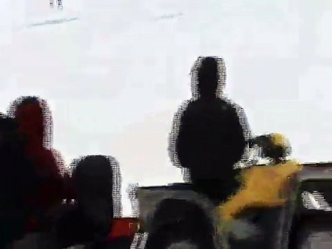 DESTROYED IN SECONDS - Snowmobile crash