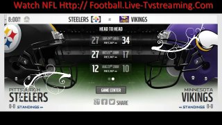 Watch Minnesota Vikings vs. Pittsburgh Steelers Live Stream | Schedule, TV Broadcast, Roster, Score, Ticket