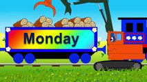 Days of the week song with Choo Choo train. Trains cartoons for children.