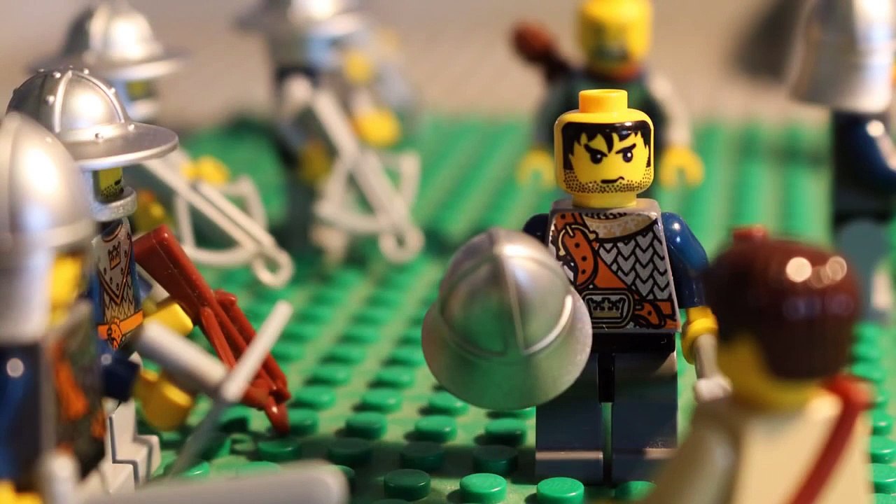 David and Goliath in lego