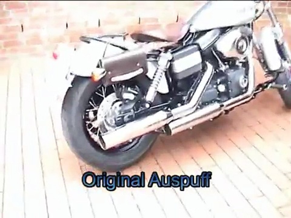 Penzl Auspuff Retro-Line für Harley Street Bob mit TÜV