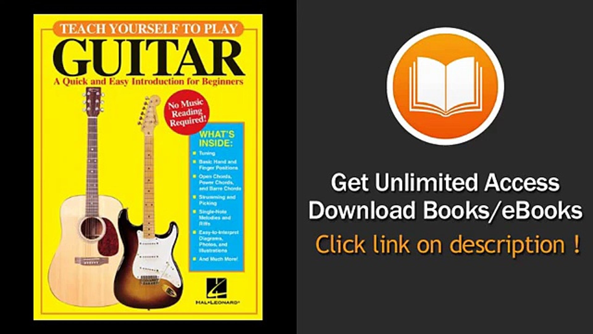Teach Yourself to Play Guitar A Quick and Easy Introduction for Beginners  PDF - video Dailymotion