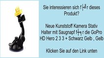 Neue Kunststoff Kamera Stativ Halter mit Saugnapf fŸr die GoPro HD Hero 2 3 3   Schwarz Gel