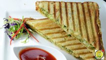 Masala Grilled Sandwich - Potato Masala  - By Vahchef @ vahrehvah.com