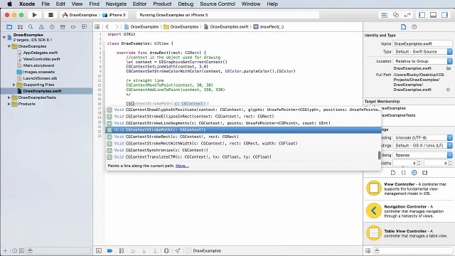 iOS Development with Swift Tutorial 24 Drawing Basic Shapes
