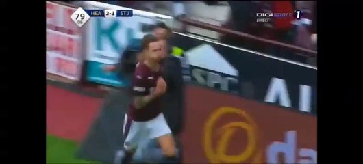 4-3 Sam Nicholson Goal Scotland Premiership - 02.08.2015, Heart of Midlo 4-3 St. Johnstone