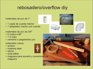 rebosadero/overflow diy