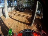 Dirt bike Riding /crash/ Riding streets and Woods