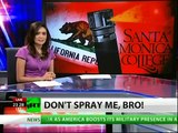 California students pepper sprayed for protesting