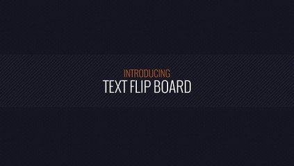 After Effects Project Files - Text Flip Board - VideoHive 7877354