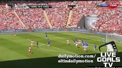 Theo Walcott Amazing Header Chance Chelsea 0-0 Arsenal - ESC Finale - 02.08.2015