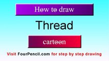 2693 how to draw cartoon thread drawing step by step for kids