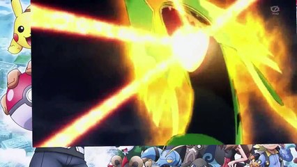 Mega Rayquaza VS Primal Groudon & Primal Kyogre Pokemon XY The Stongest Mega Evolution act 3!