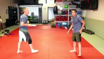 Defense against straight thrust - Filipino Dumog   Brazilian Jiu-Jitsu