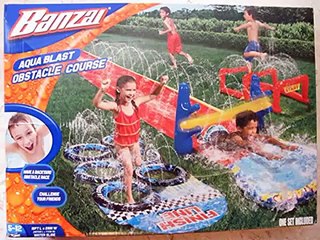 Check Banzai Aqua Blast Obstacle Course Top