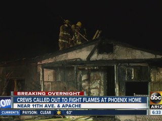 Large fire breaks out at Phoenix home