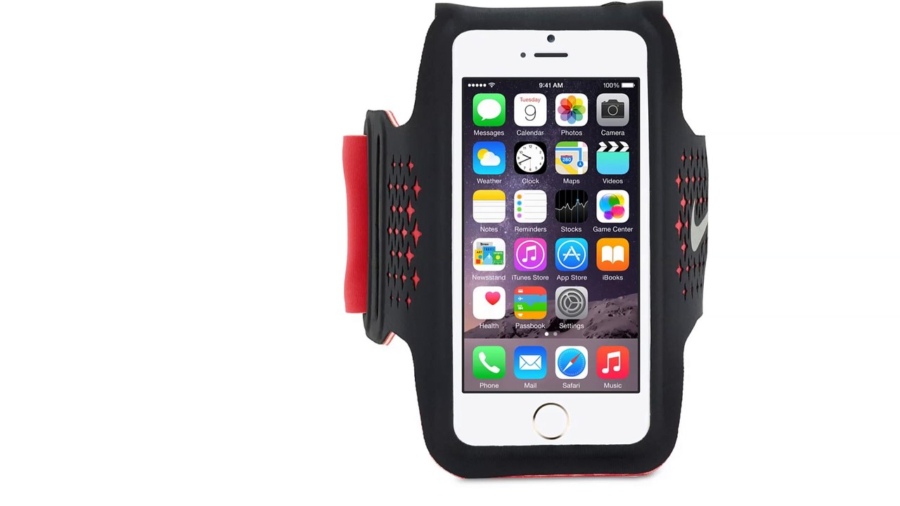 iPhone 5 5s 5C Brassard Nike Rouge et Noir