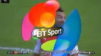 S.Cazorla & Ramsey Fantastic Chance To Score Arsenal 1-0 Chelsea 2.08.2015 HD