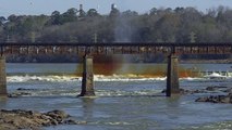 Boom! City Mills Dam Breaching 2013