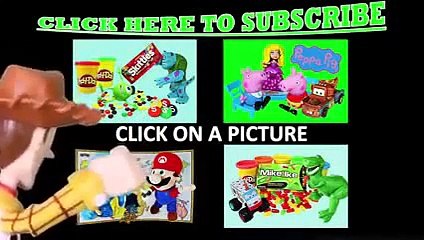 Play Doh Candy Kit Kat Tutorial with Toy Story 3 Woody Cowboy and Sesame Street Cookie Mon