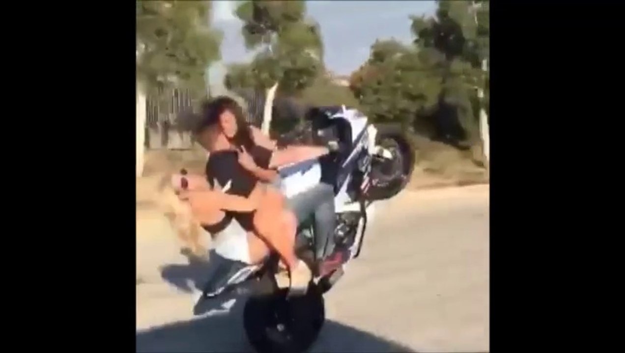 Amazing Biker with 02 Girls
