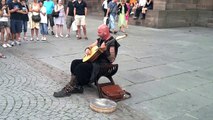 Luc Arbogast, street Performer in Strasbourg, France, has amazing vocal talent.