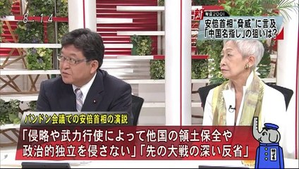 新報道2001 150802 あんなに働いてる総理に労いの言葉を 金美齢 shinhoudou 2001 B