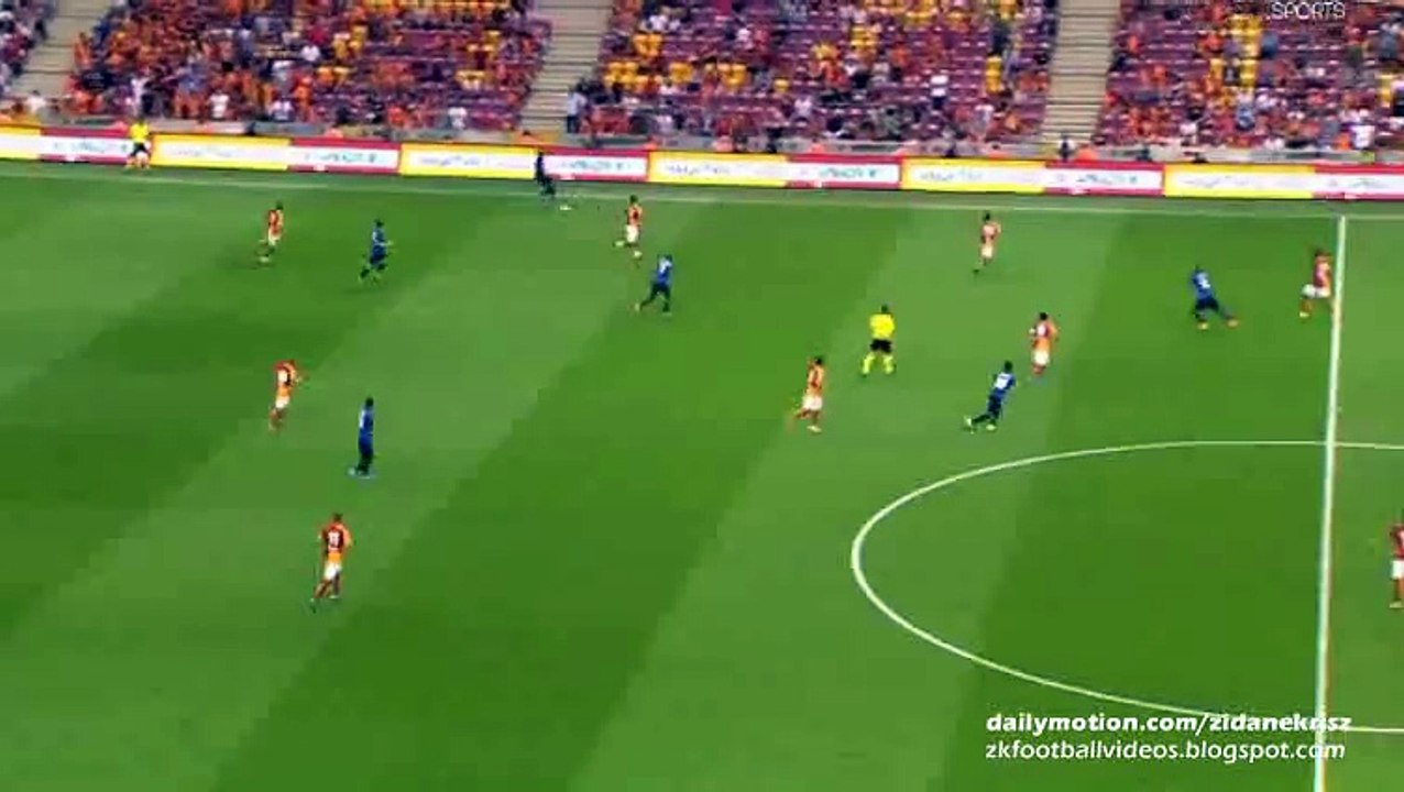 Lukas Podolski Big Chance | Galatasaray v. Inter Milan - Friendly 02.08.2015