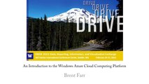An introduction to the Windows Azure Cloud Computing Platform.