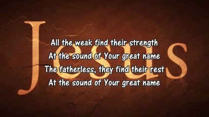 Your Great Name - Natalie Grant (Worship Song with Lyrics)