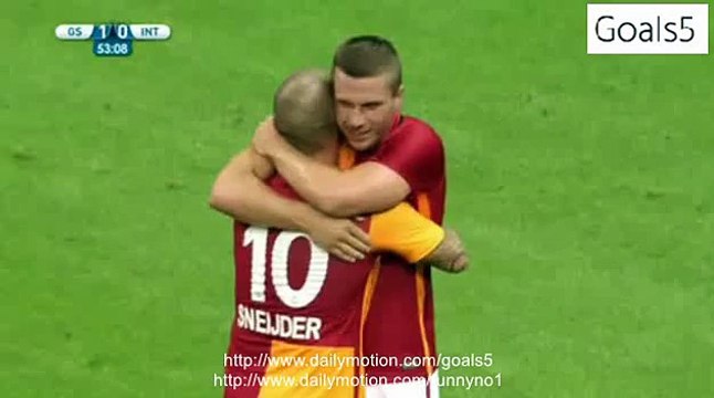 Wesley Sneijder Goal Galatasaray 1 - 0 Inter Milan Friendly Match 2-8-2015