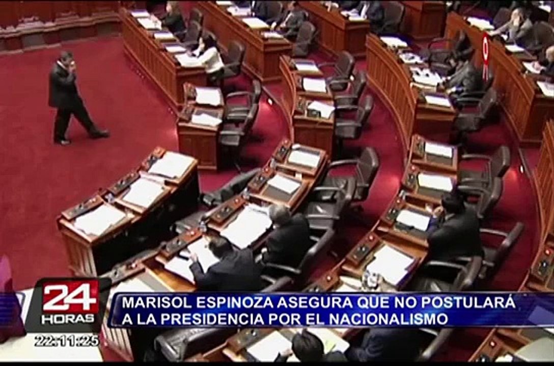 Marisol Espinoza asegura que no postulará a la presidencia por el nacionalismo