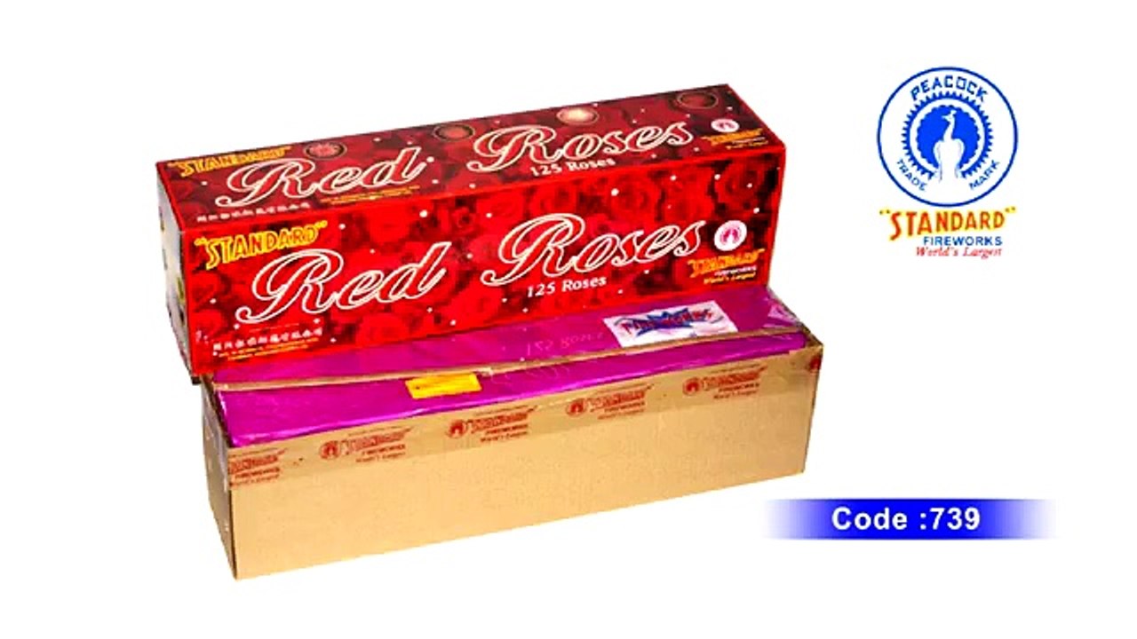 Shop Redroses 125Shots Crackers for this diwali 2015 online @ Festivezone.com