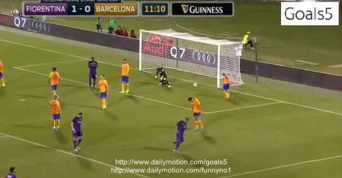 Federico Bernardeschi 2nd Goal AC Fiorentina 2 - 0 FC Barcelona International Champions Cup Friendly 2-8-2015