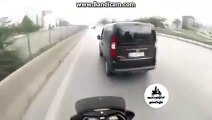 Motorcu - Kadın Şoför Kavgası