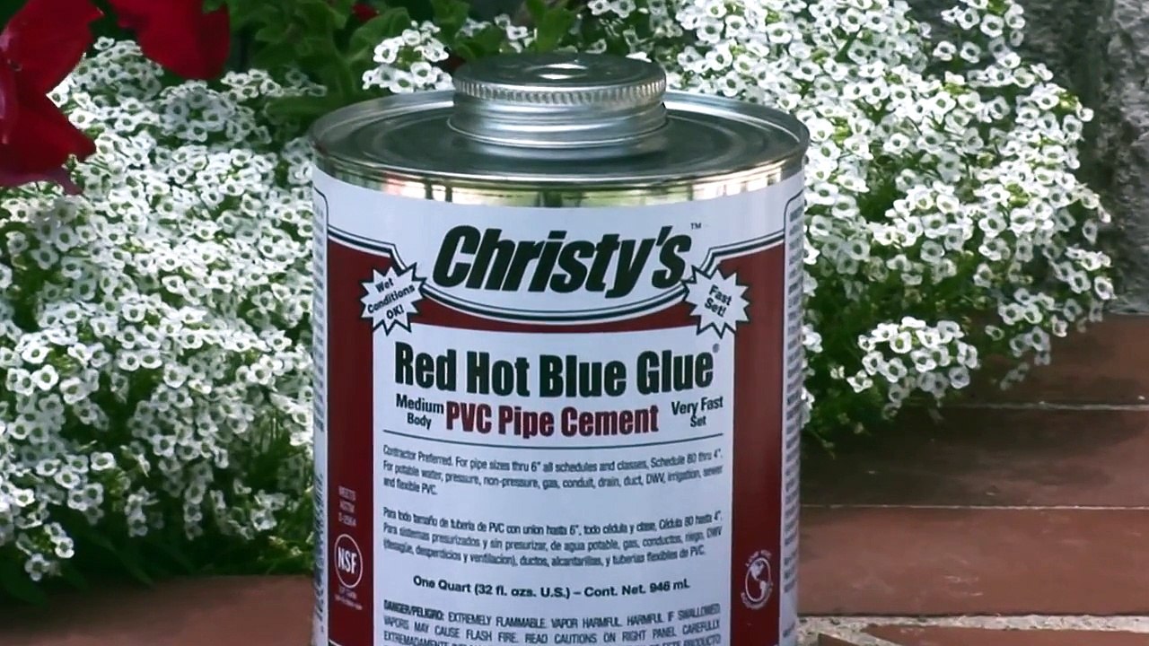 Joining PVC Pipe and Fittings with Christy's Red Hot Blue Glue
