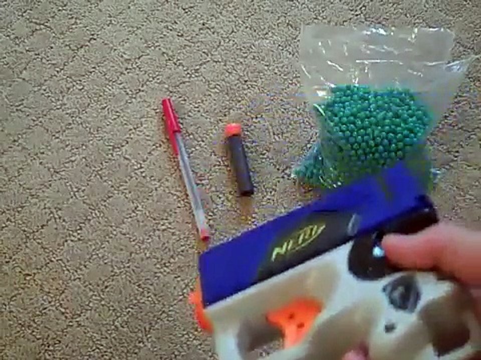 How to make a mini airsoft gun with just a nerf gun