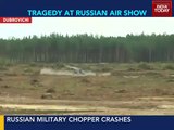 Russian military chopper crashes during air show, 1 dead